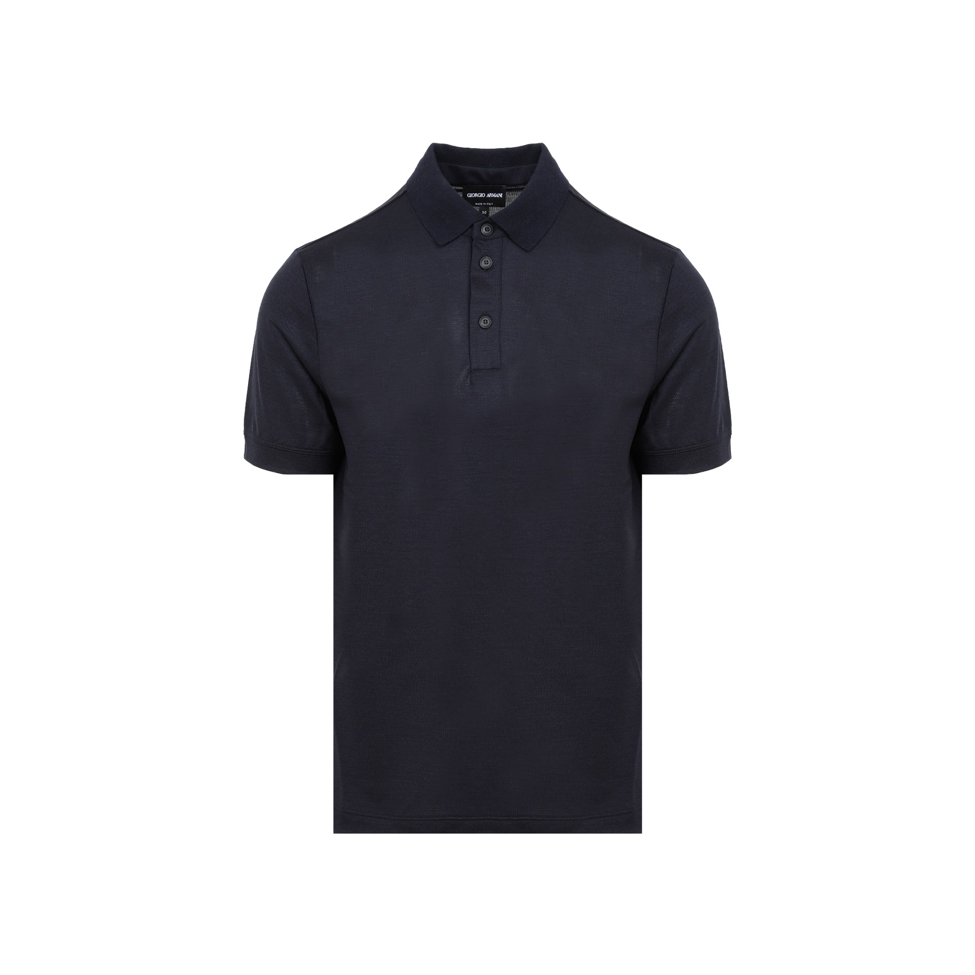 Polo Shirt Blue Virgin Wool