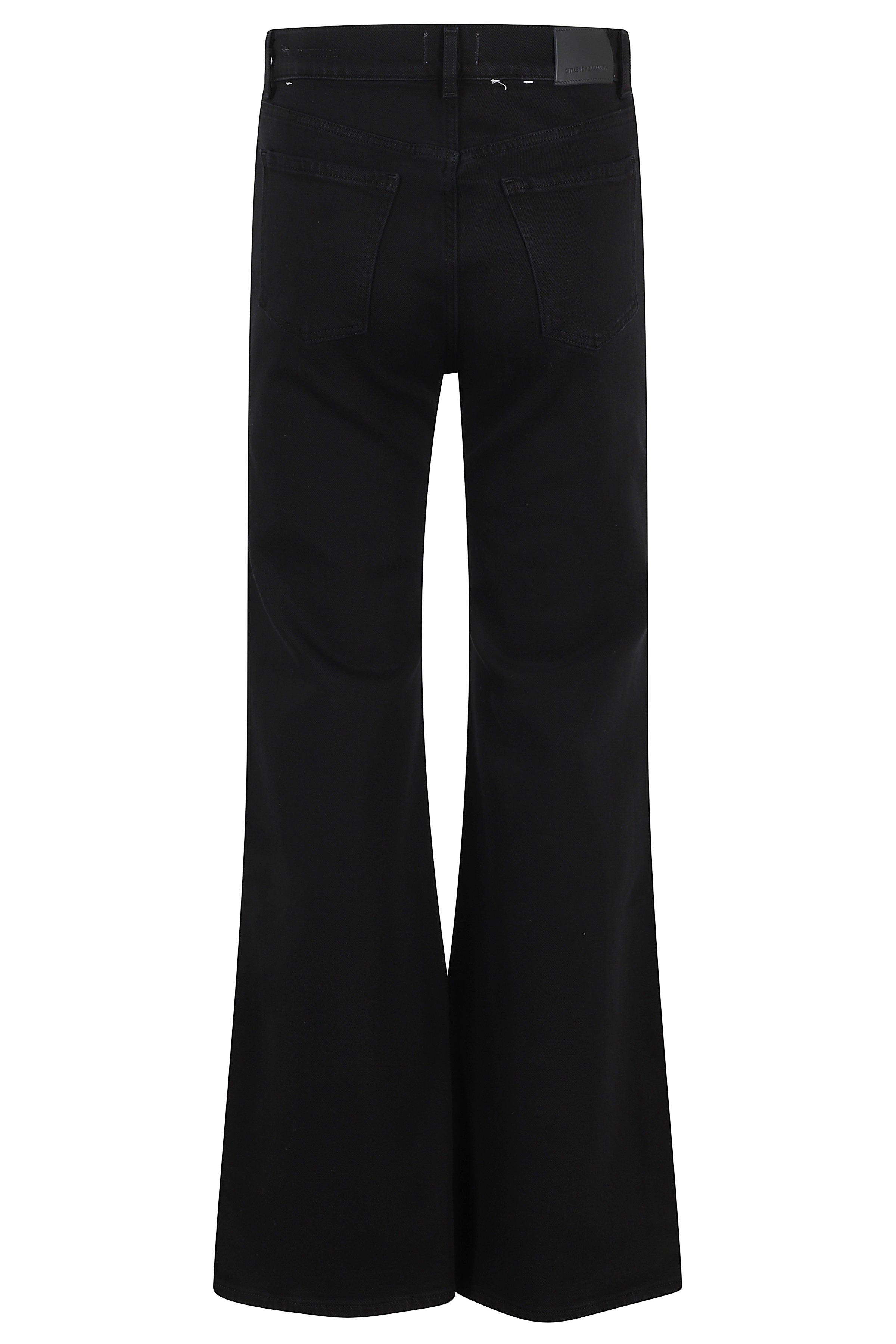 Kimberly Flare With Horsebit Black Cotone Rigenerato Elastan Jean