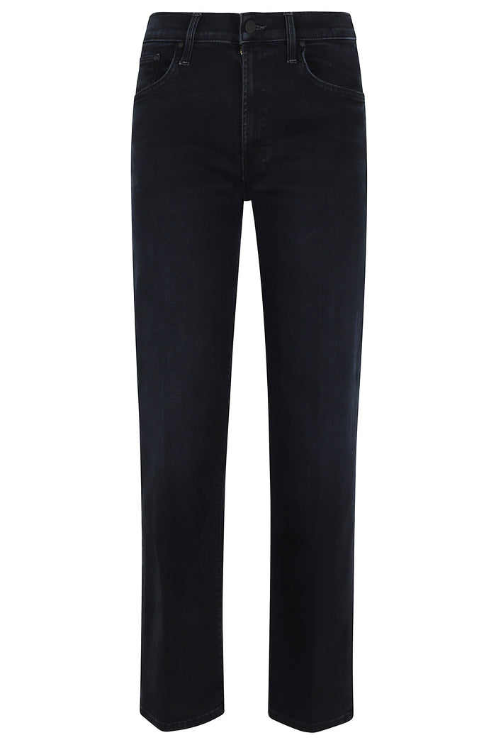 The Mid Rise Rambler Zip Ankle Blue Cotone Polyester Elastane Jean