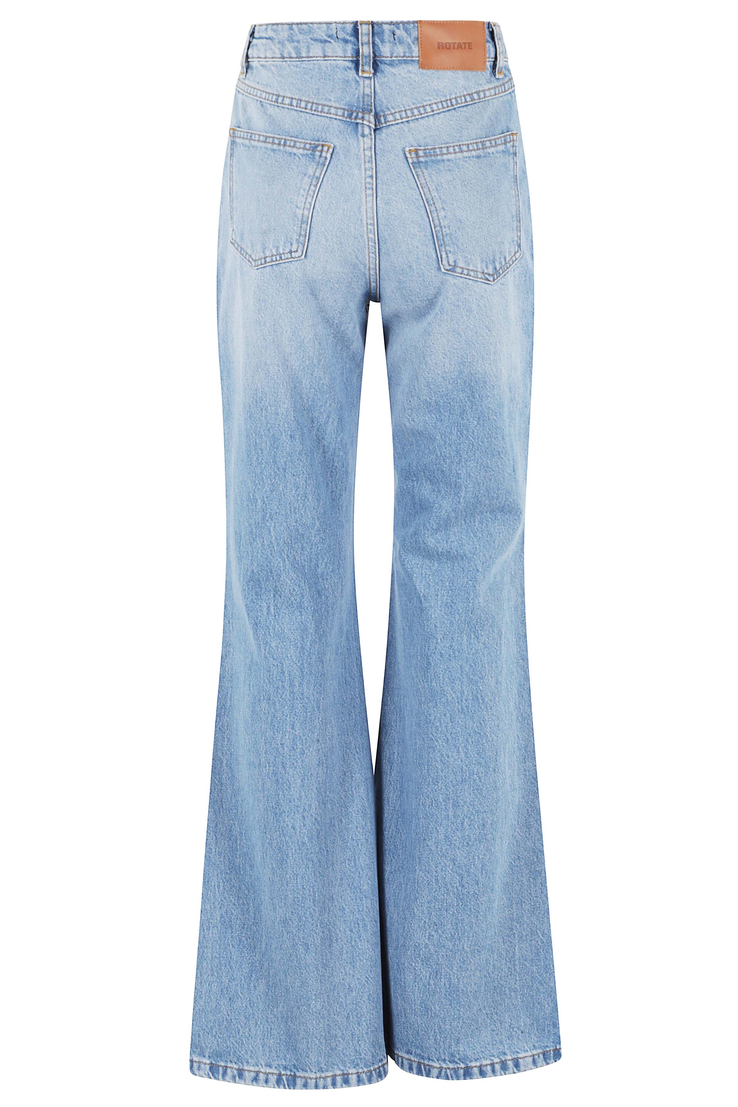 Flared Highwaisted Jeans Blue Cotton (organic)
