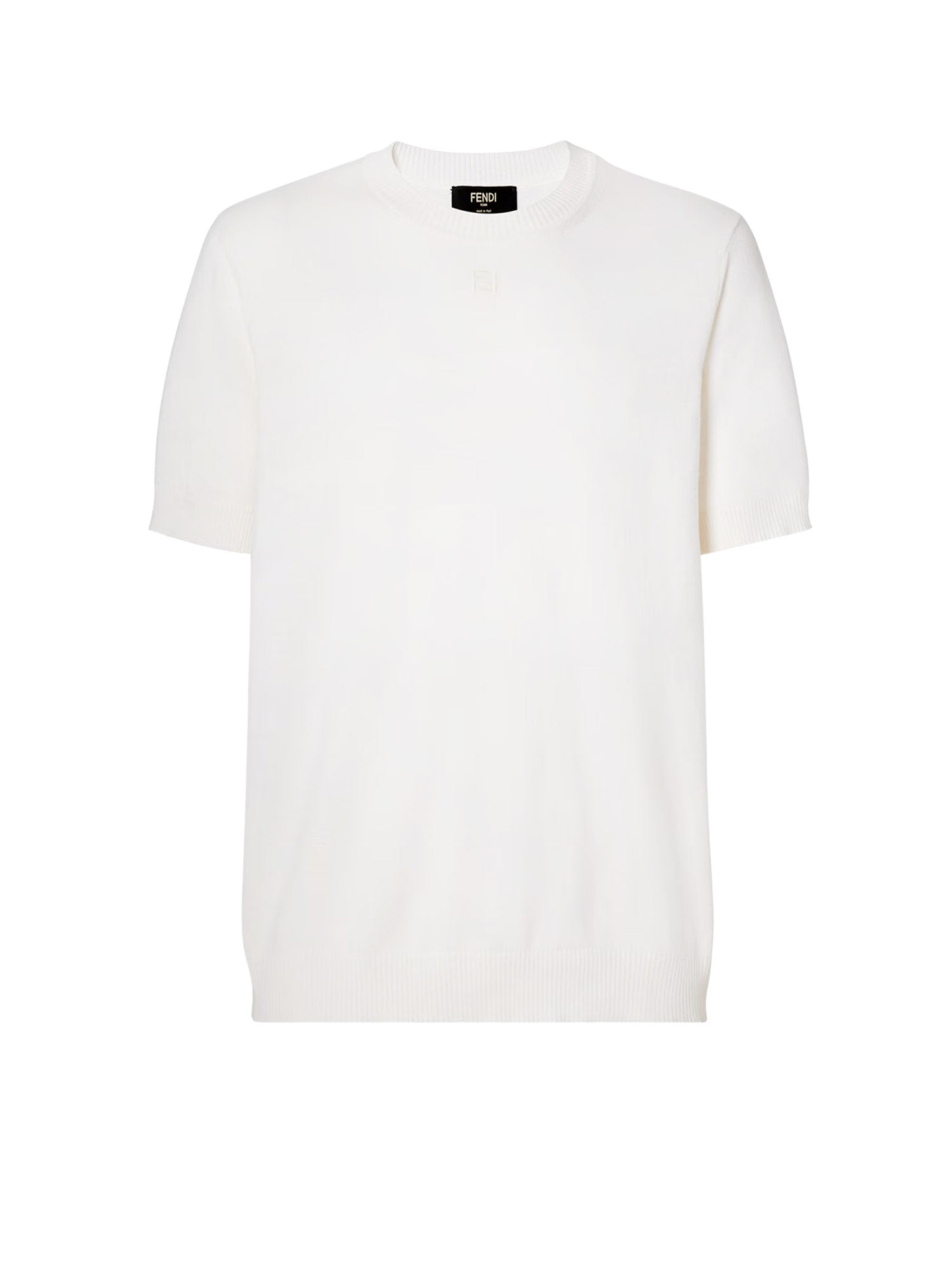 Fendi Sweaters White Cotone Cashmere