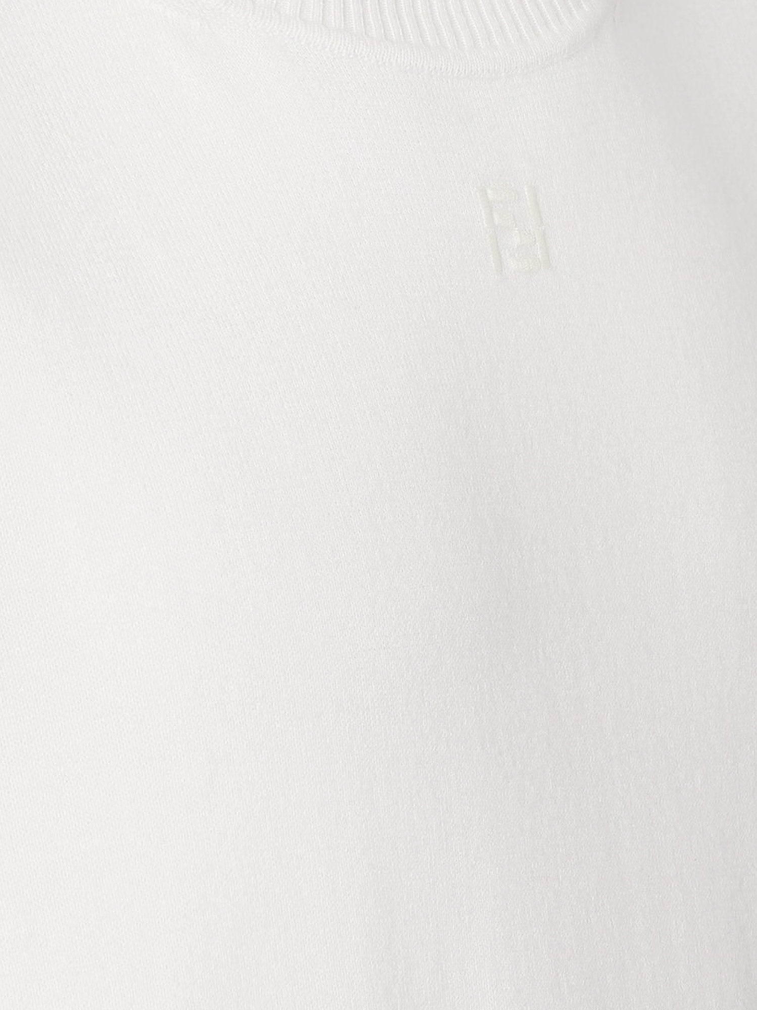 Fendi Sweaters White Cotone Cashmere