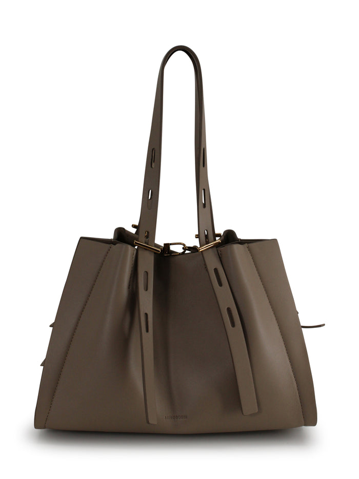 Minobossi Bags Taupe Pelle