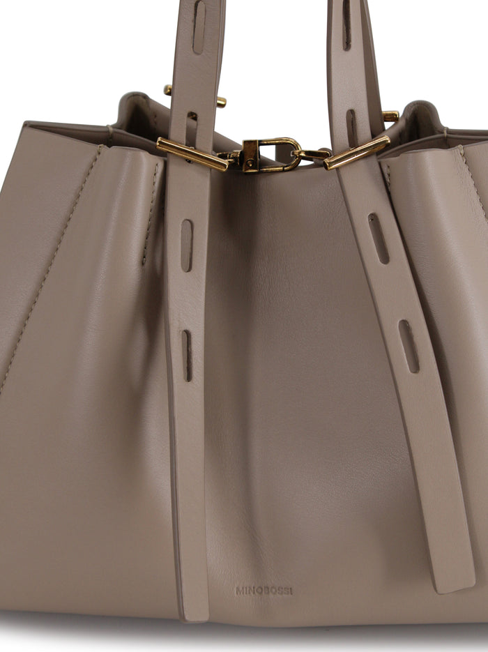 Minobossi Bags Taupe Pelle