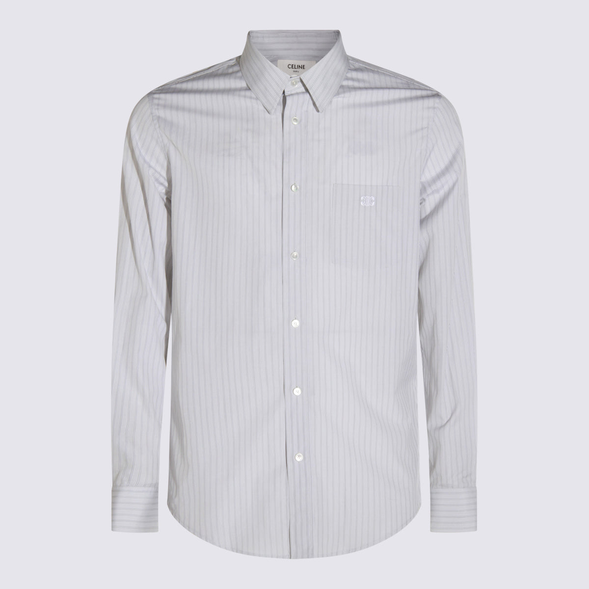 Céline Shirts Craie/perle/noir Cotton