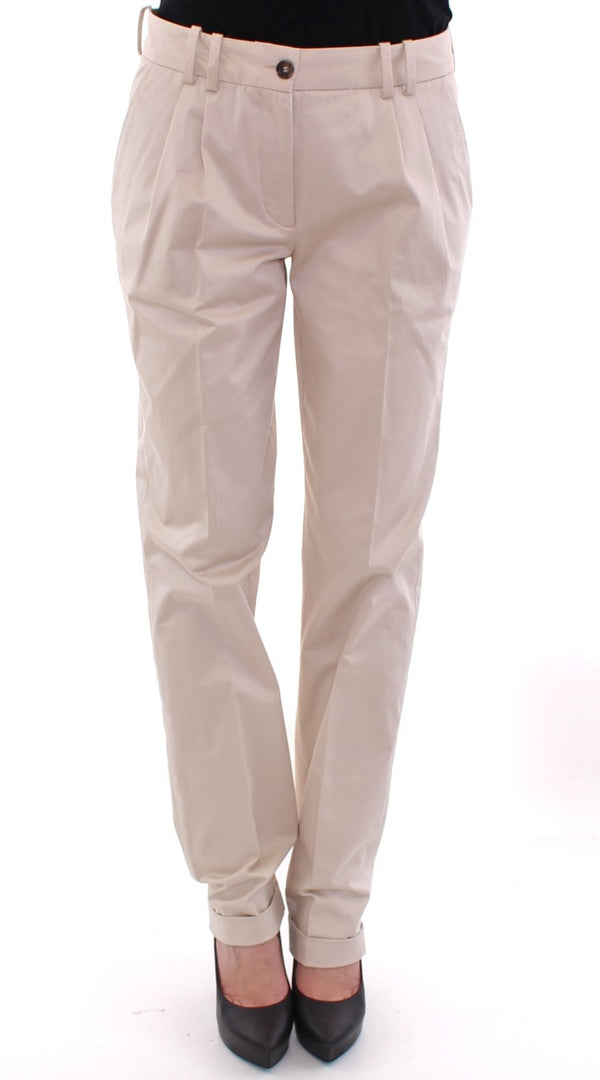 Dolce & Gabbana 96% Cotton chinos in beige