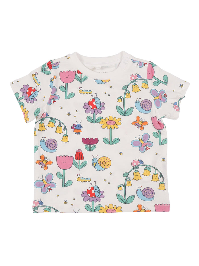 T-SHIRT-TOP White Cotton Short Sleeves T-shirt