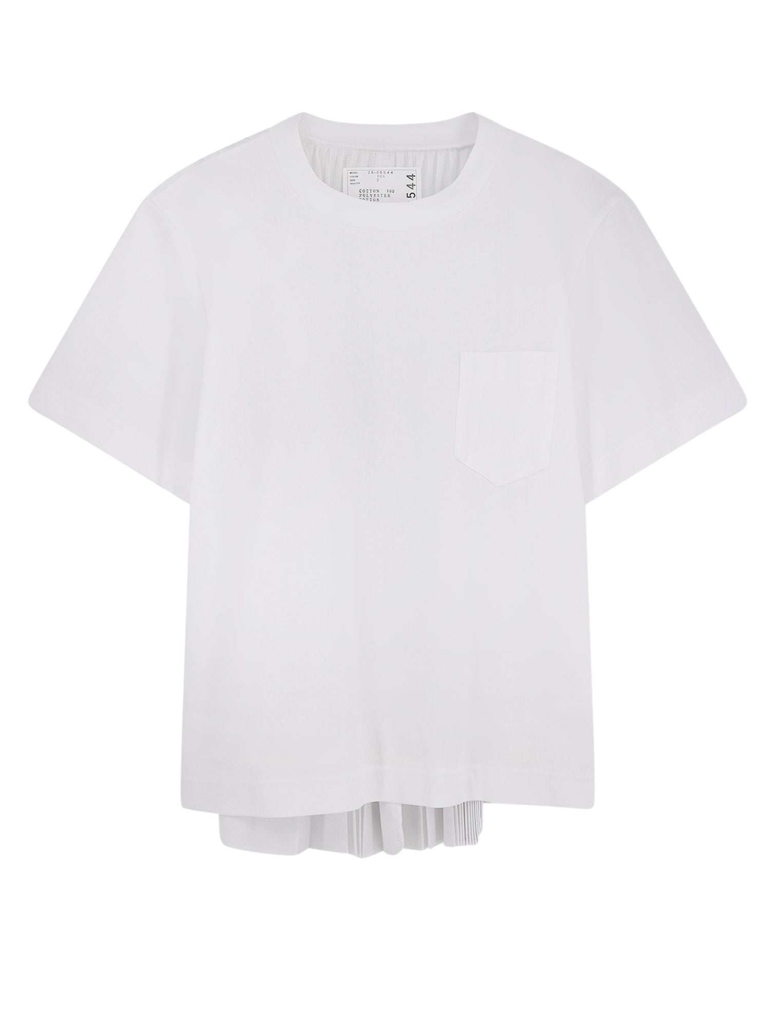 Sacai T-shirts and Polos White Cotone/poliestere