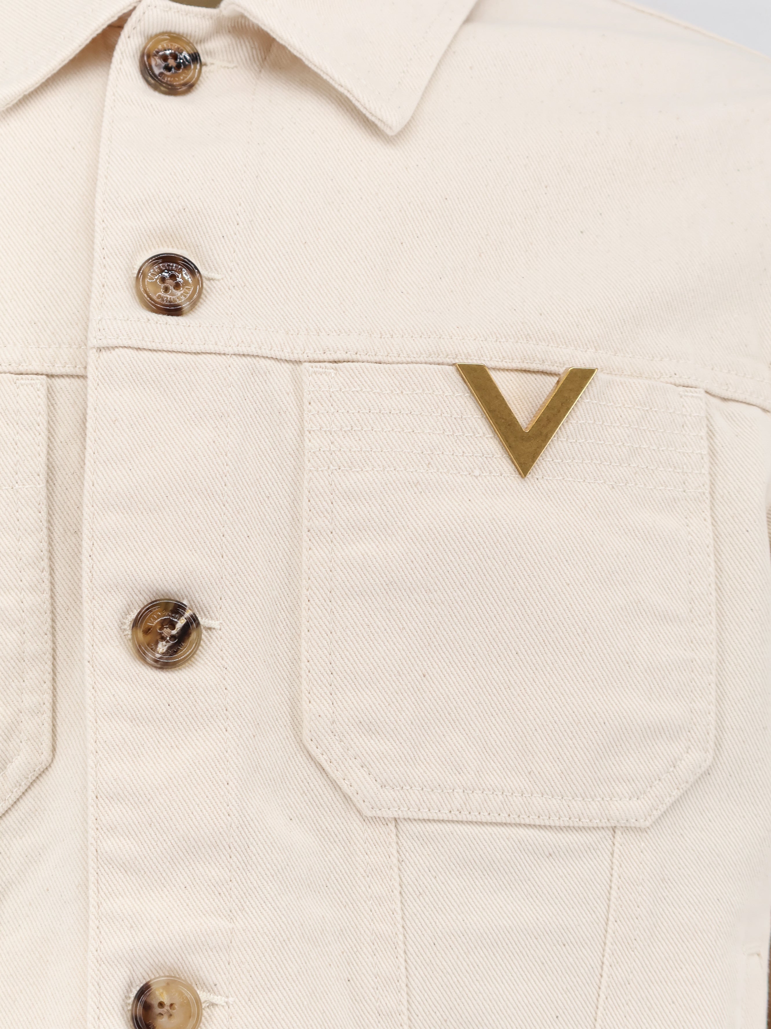 Valentino Jackets Ivory Cotone