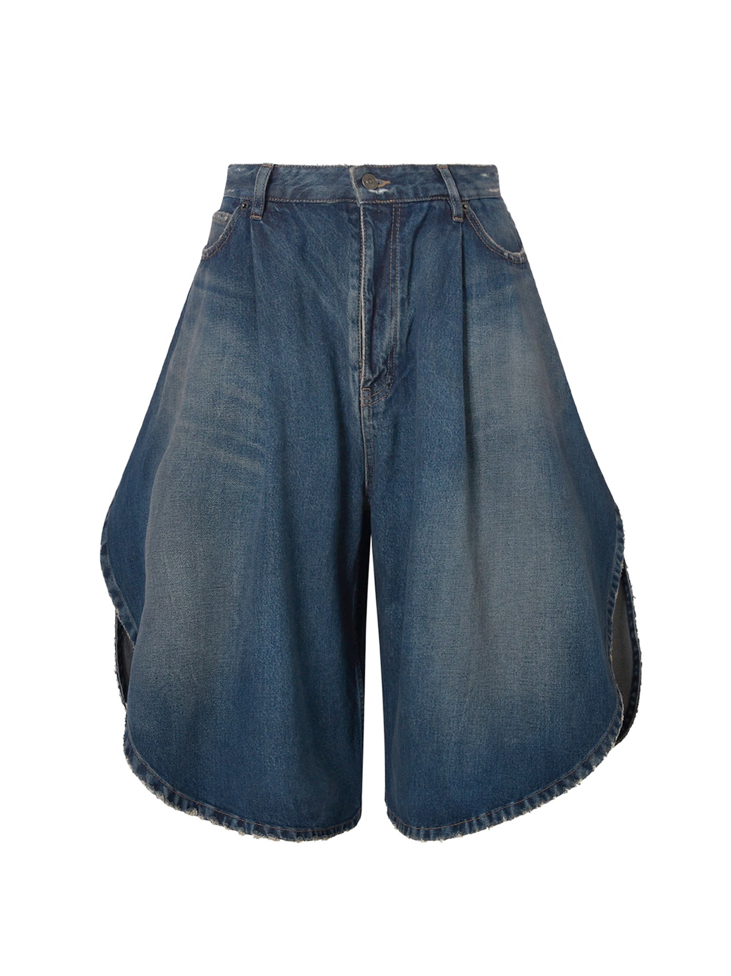 Balenciaga Shorts Dark Ocean Cotone