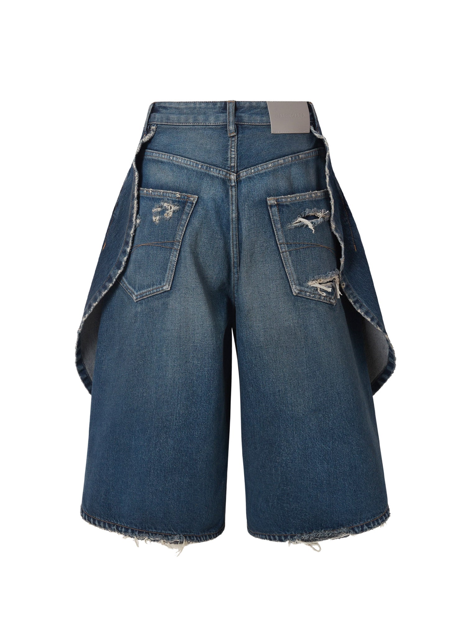Balenciaga Shorts Dark Ocean Cotone