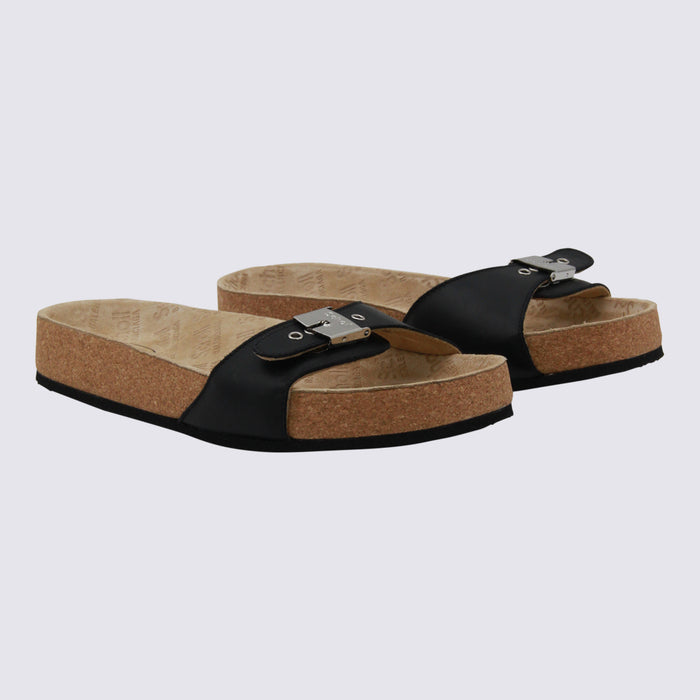 Balenciaga Flat Shoes Black _cover Le - Sole