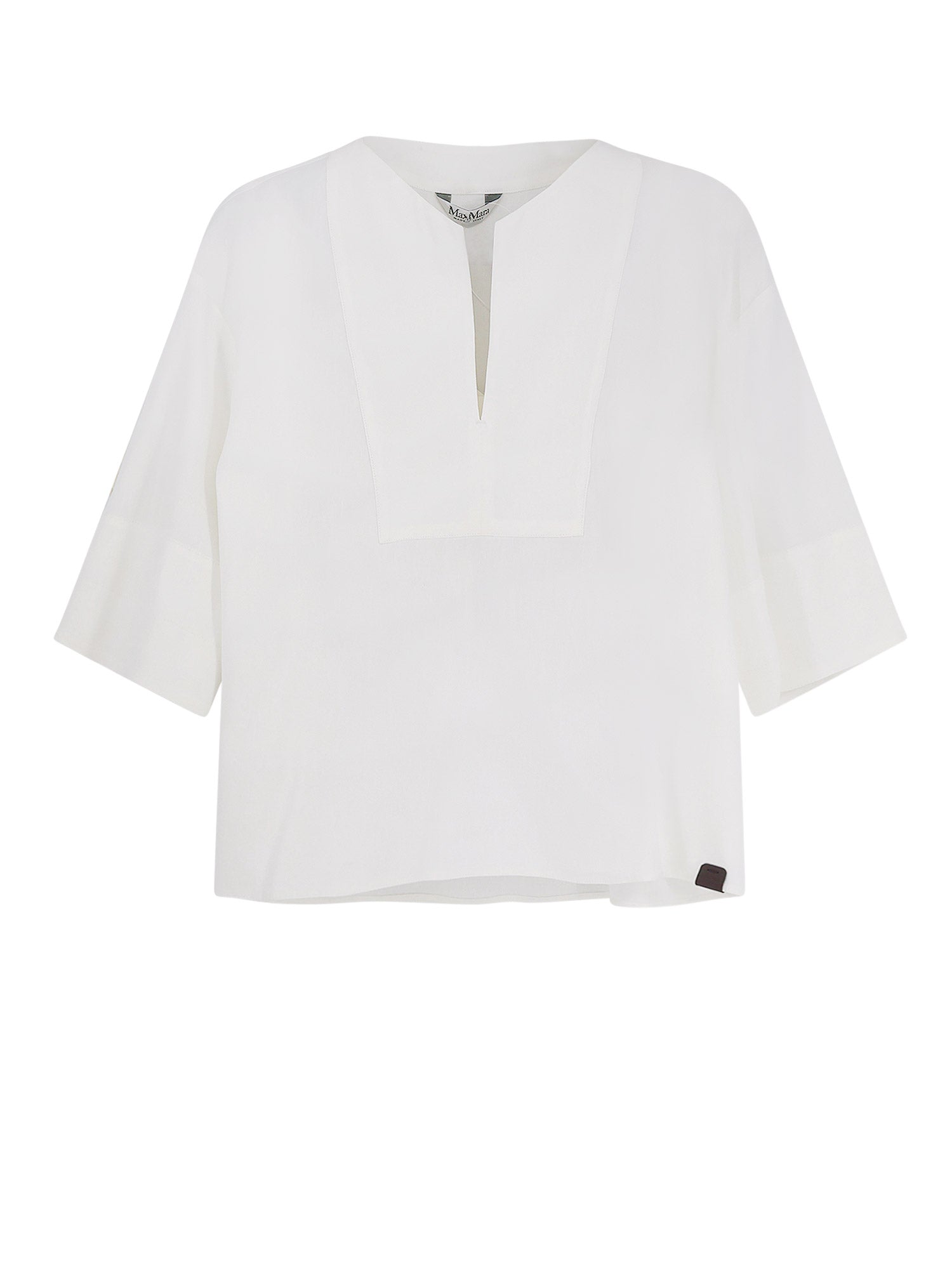 Max Mara Shirts White Lino Viscosa Elastan