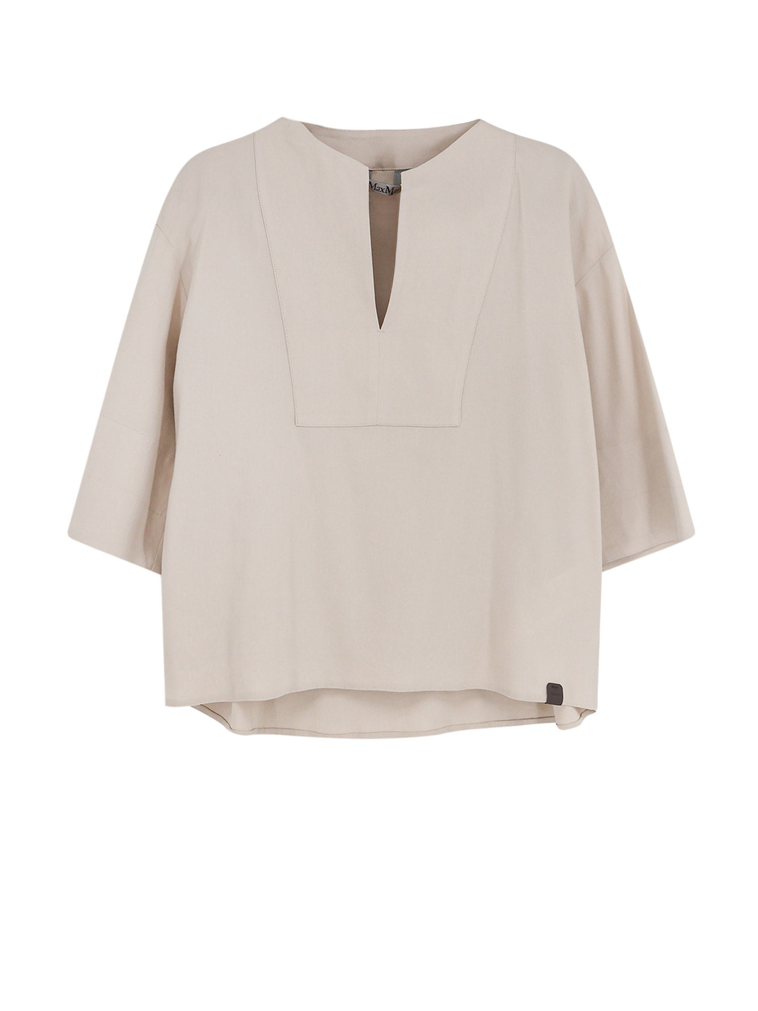 Max Mara Shirts Sand Lino Viscosa Elastan