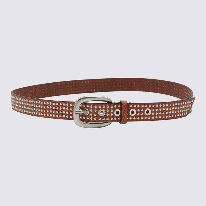 Golden Goose Belts Leather Brown _le