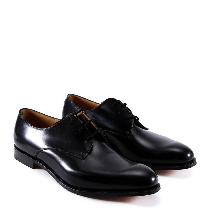 Churchs Flat Shoes Black Pelle