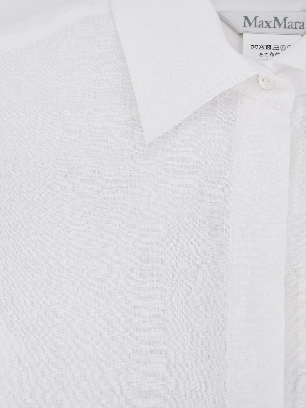 Max Mara Shirts White Lino