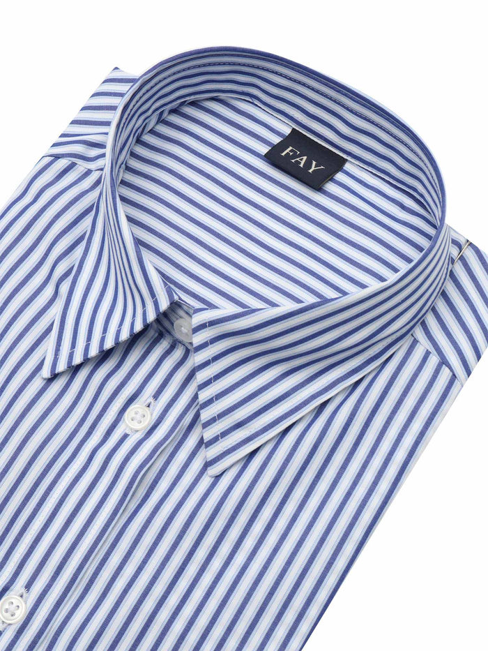 SHORT SLEEVE SHIRT Blue Cotton