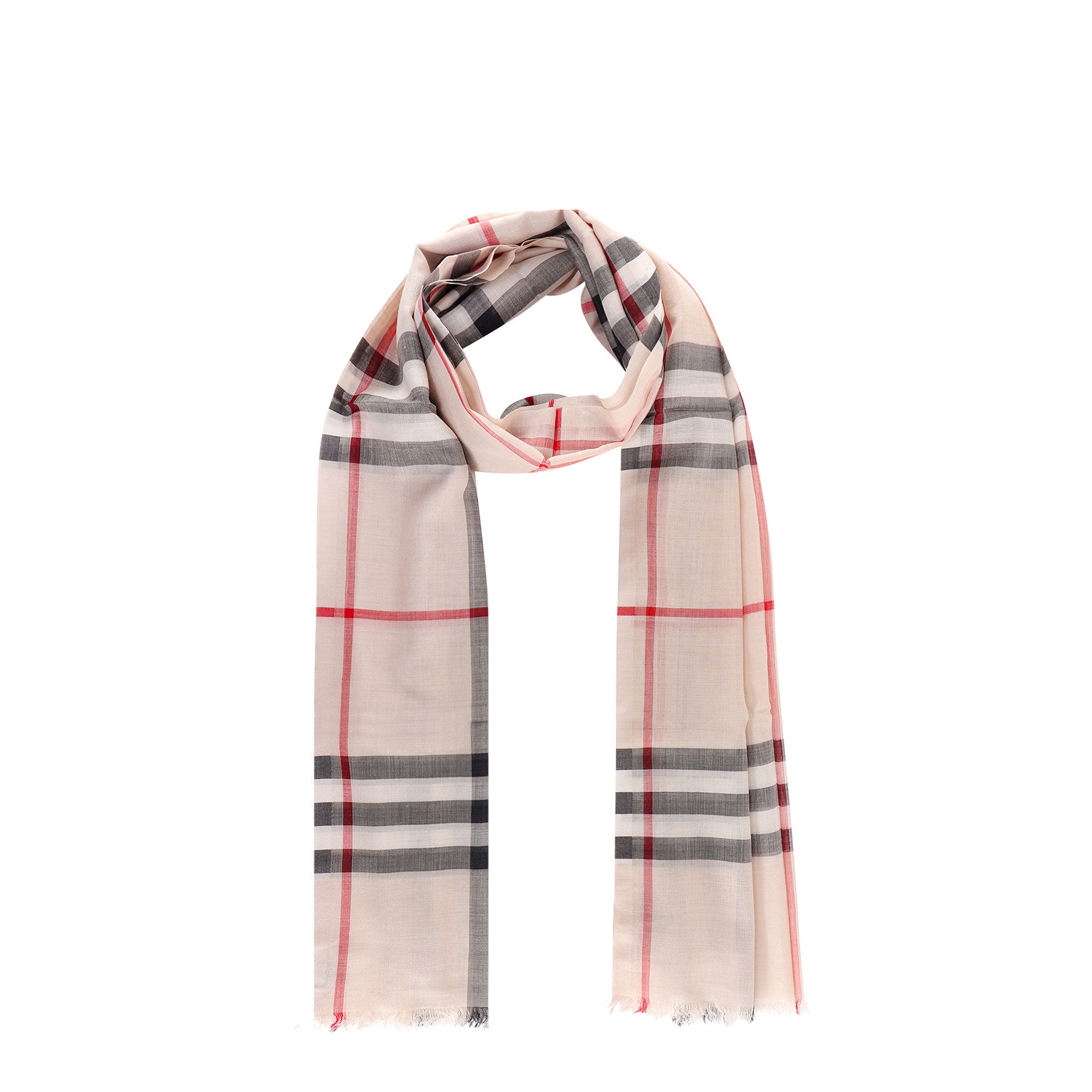 Burberry Scarfs Beige Lana Seta