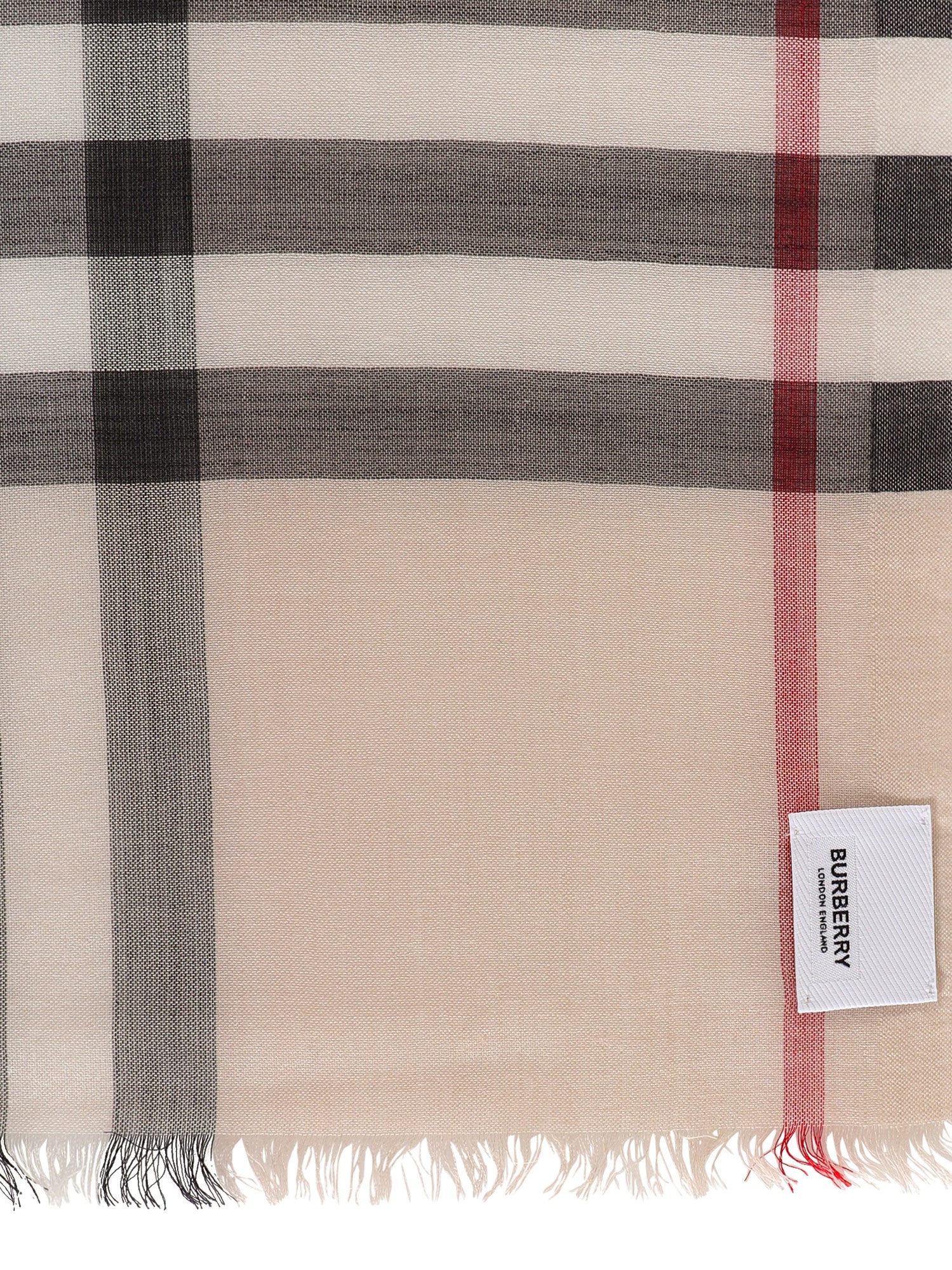Burberry Scarfs Beige Lana Seta
