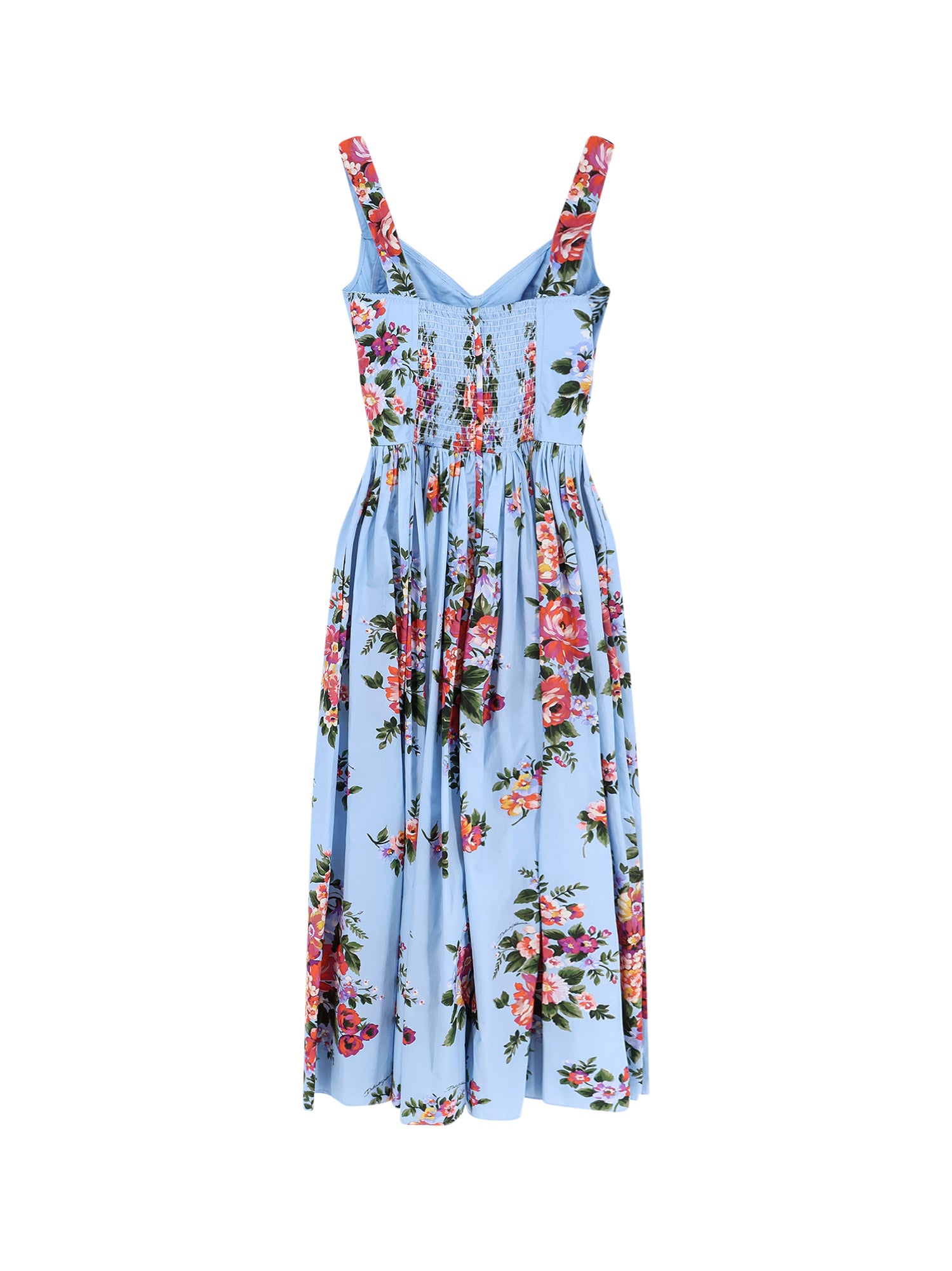 Dolce & Gabbana Dresses Mazzfiori Bianco Cotone