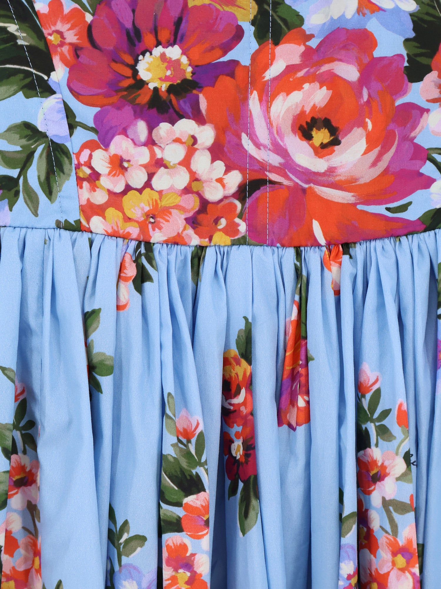Dolce & Gabbana Dresses Mazzfiori Bianco Cotone