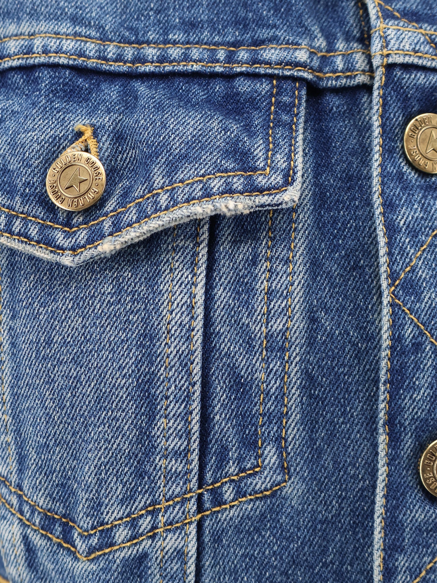 Golden Goose Jackets Blue Cotone