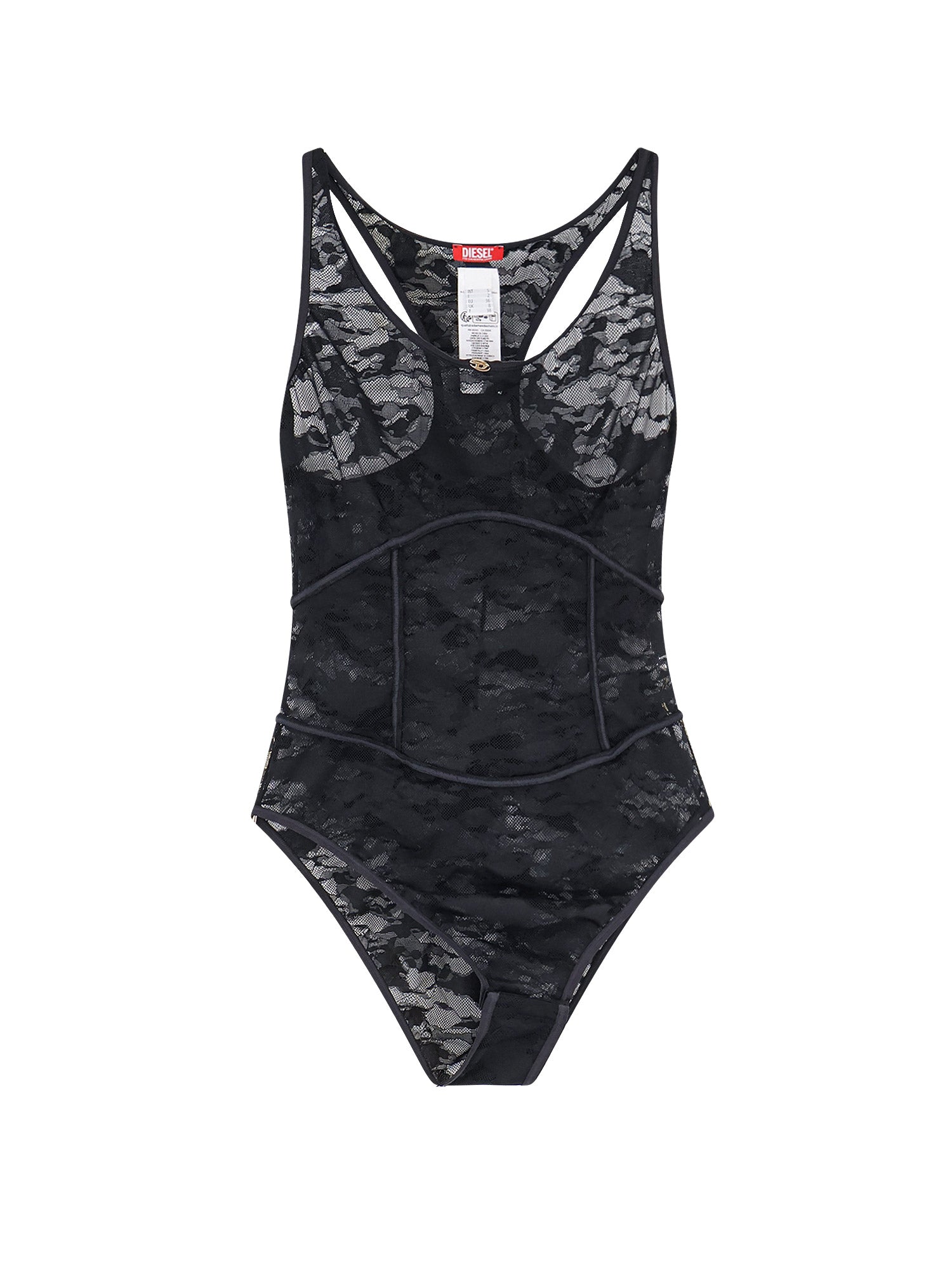 Diesel Underwear Black Nylon Elastan