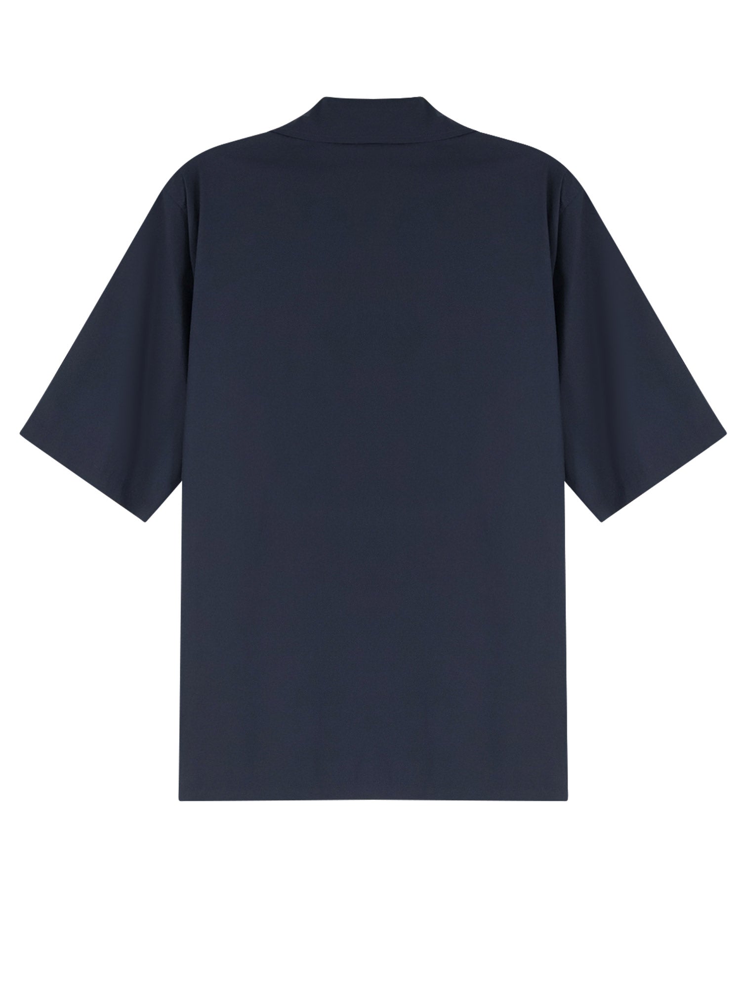 Aspesi Shirts Blue Cotone Poliammide Elastan