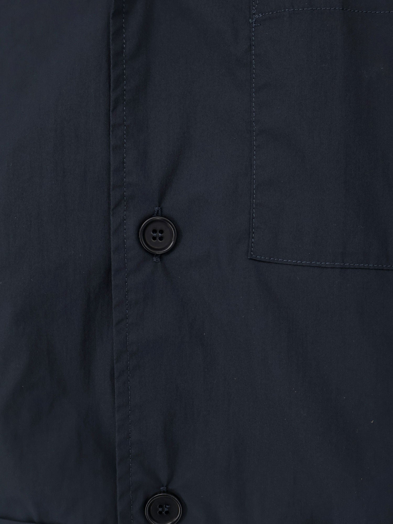 Aspesi Shirts Blue Cotone Poliammide Elastan