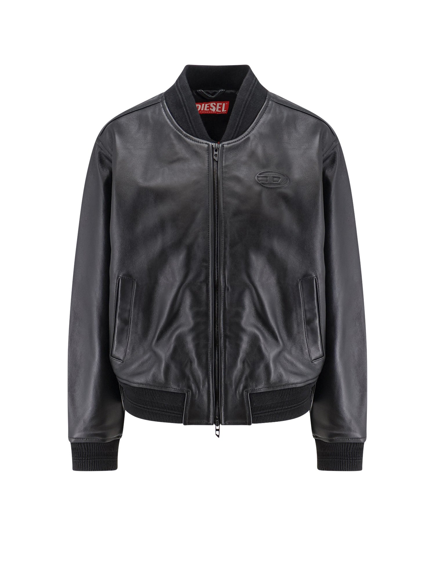 Diesel Jackets Black Pelle
