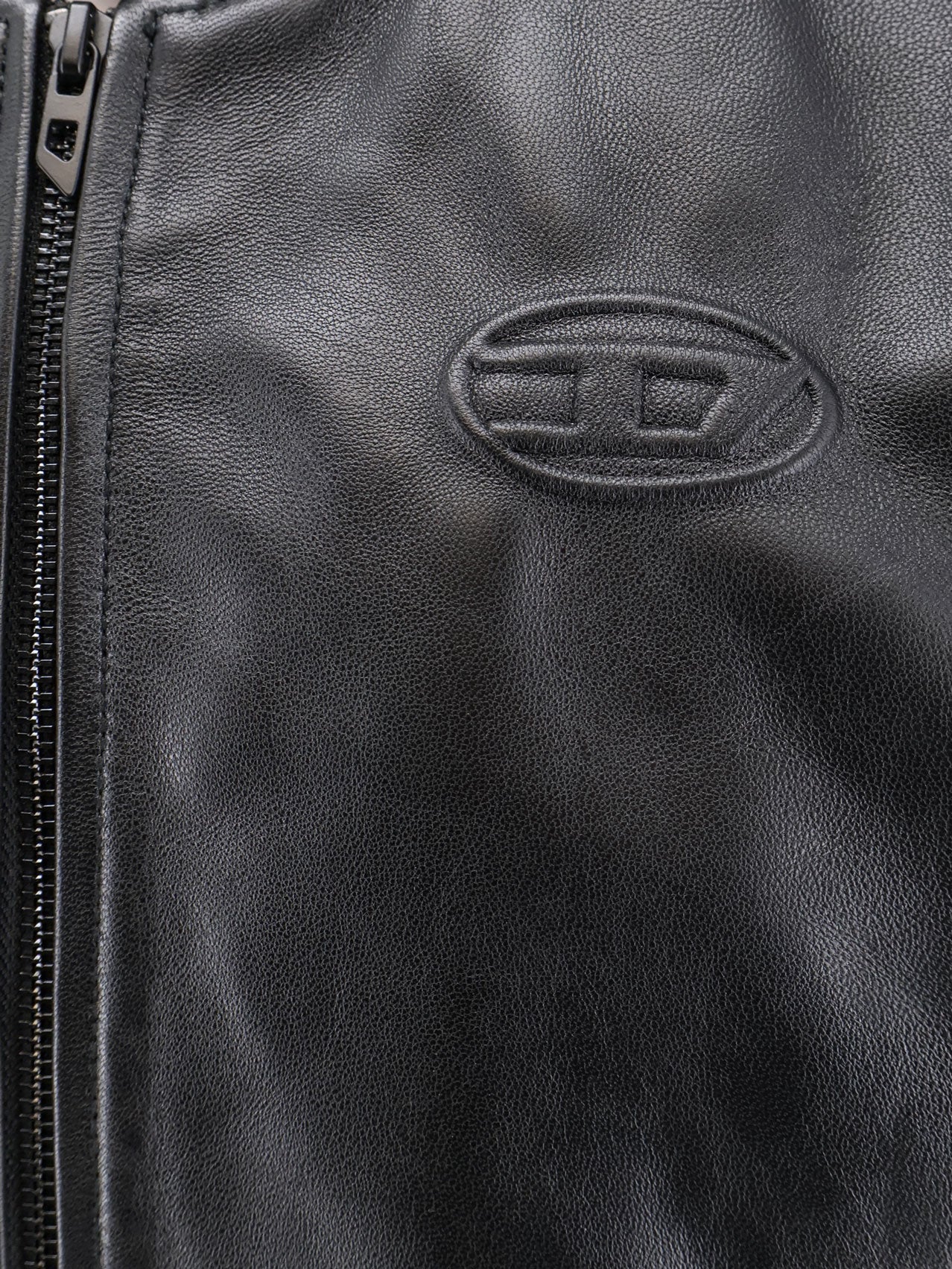 Diesel Jackets Black Pelle