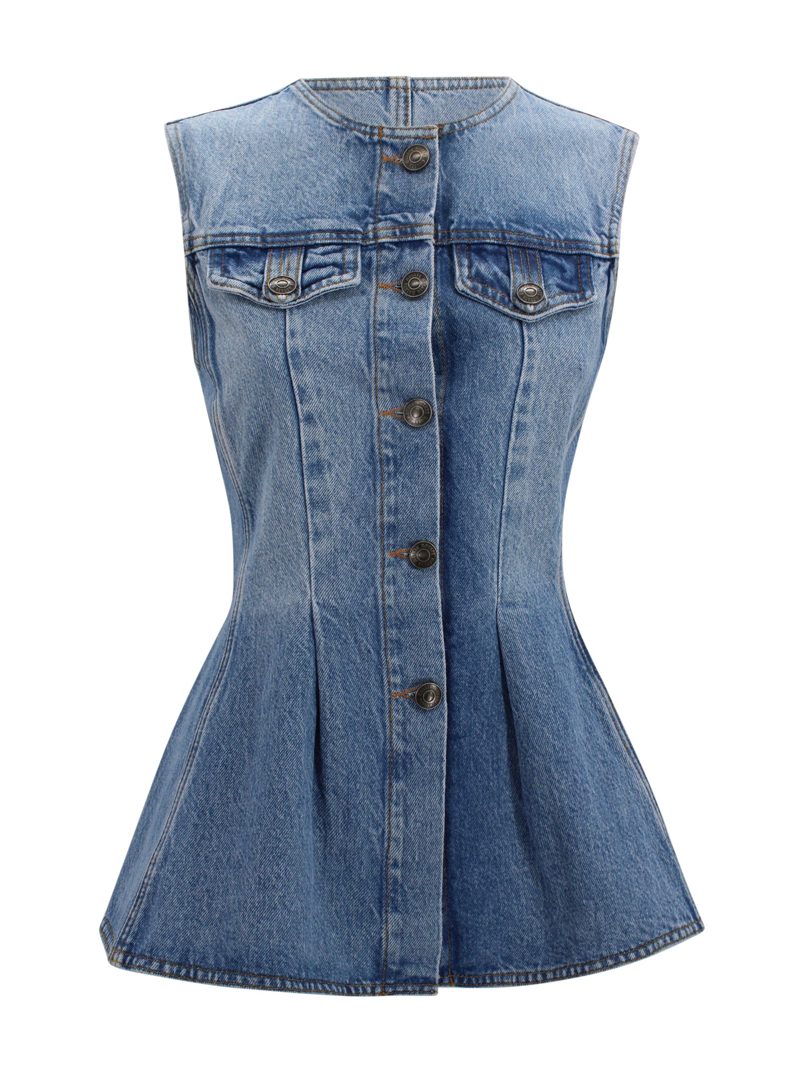 Rotate Top Denim Cotton