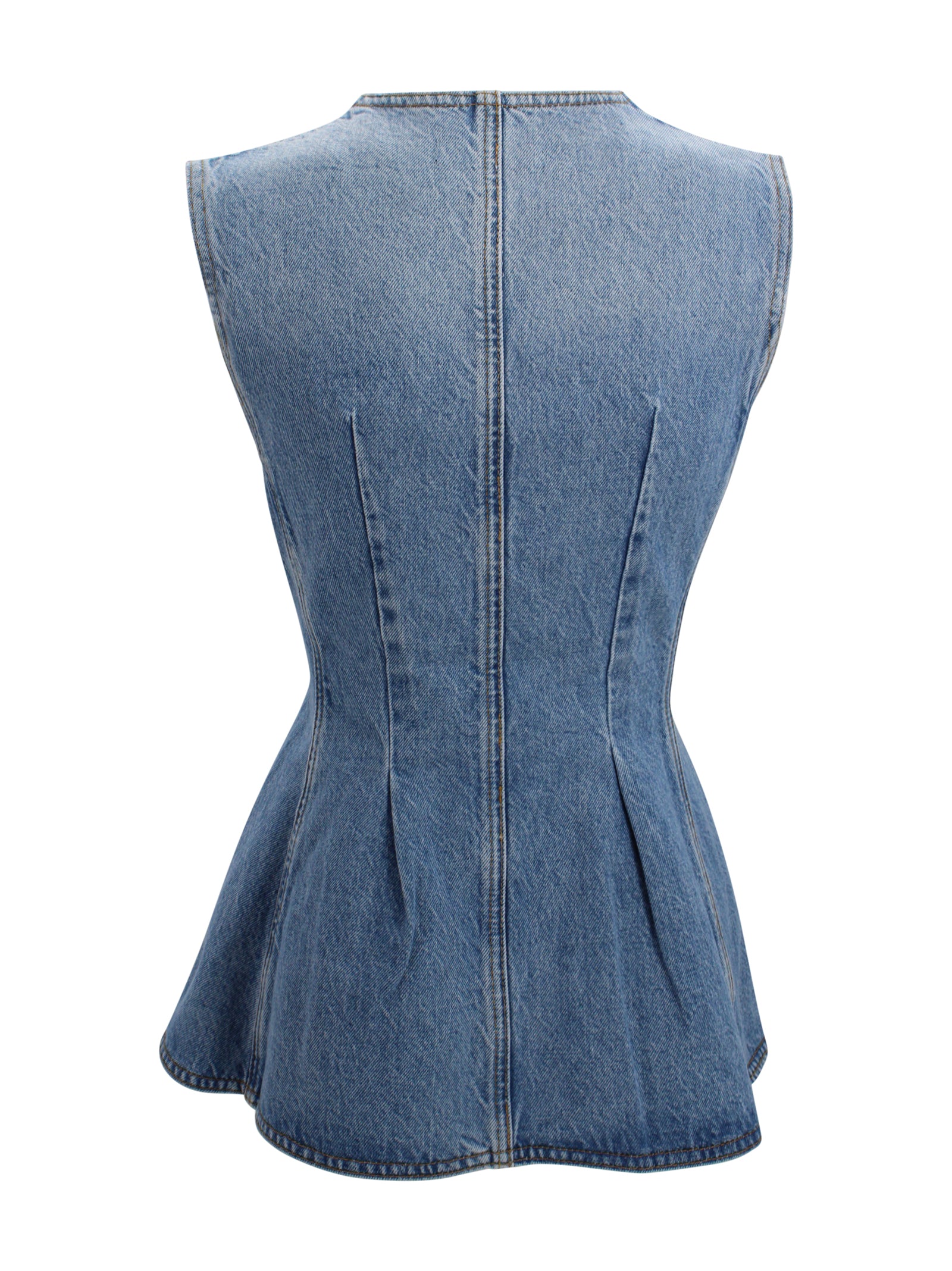 Rotate Top Denim Cotton