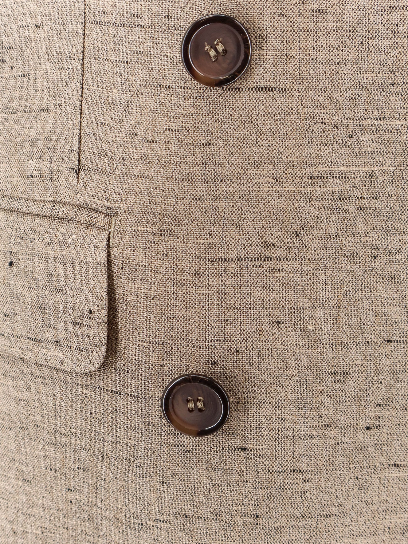 Dolce & Gabbana Clothing Melangebiancobeige Viscosa Lino Poliammidica