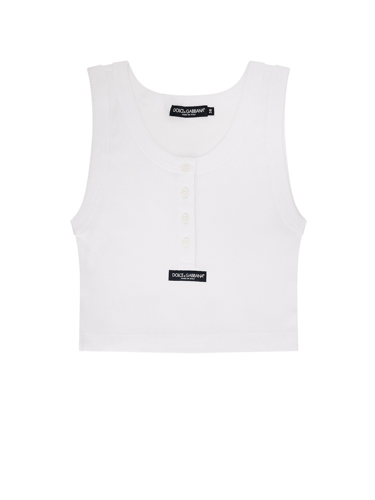 Dolce & Gabbana T-shirts and Polos Biancoottico Cotone