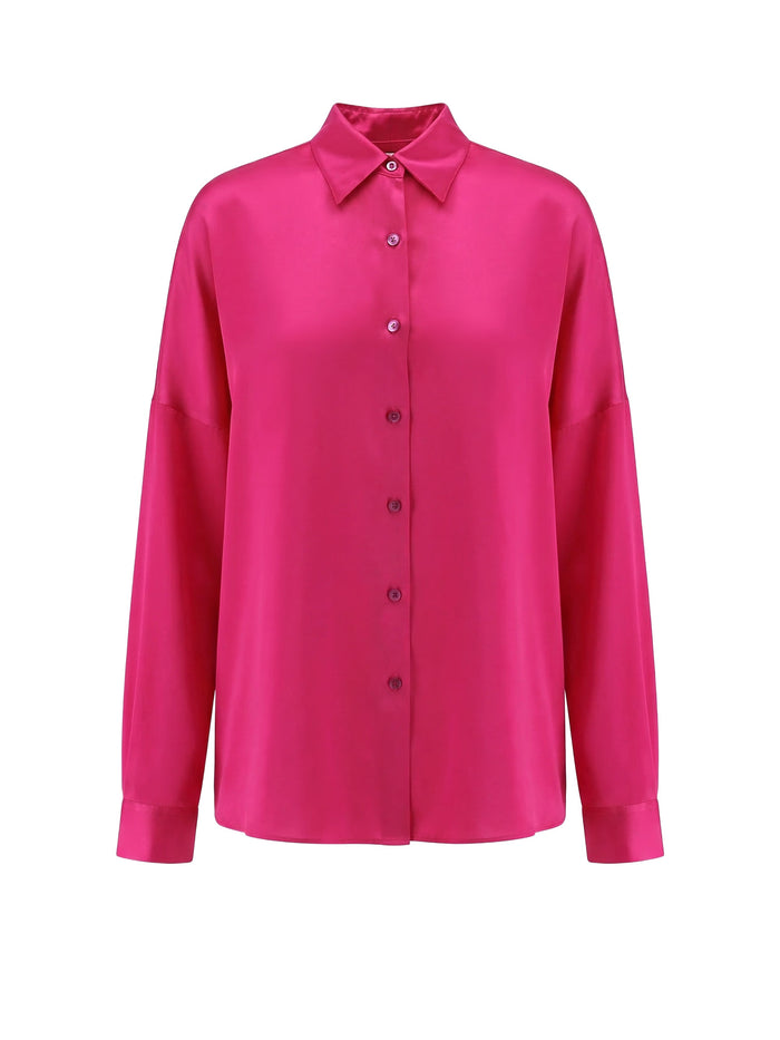 Dries Van Noten Shirts Fuchsia Seta