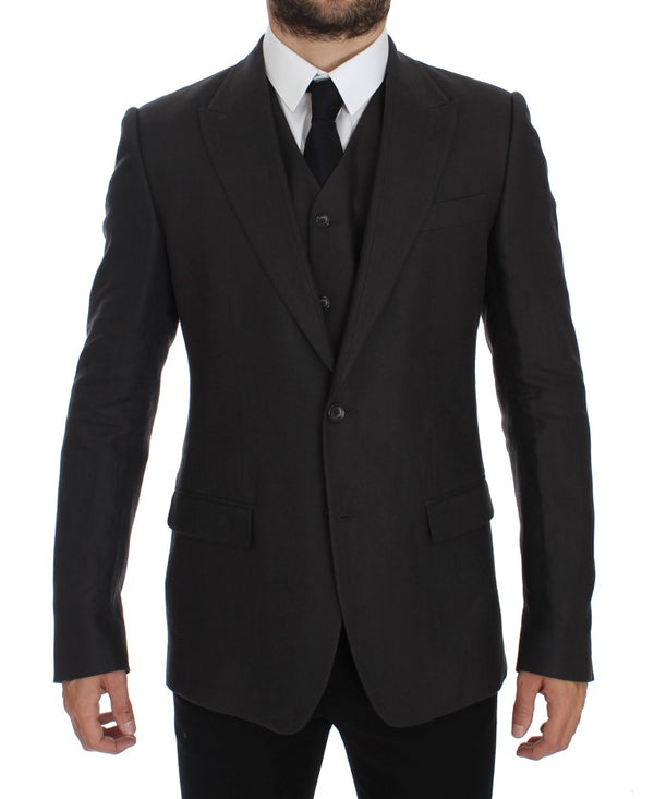 Dolce & Gabbana 95% Linen blazer in gray