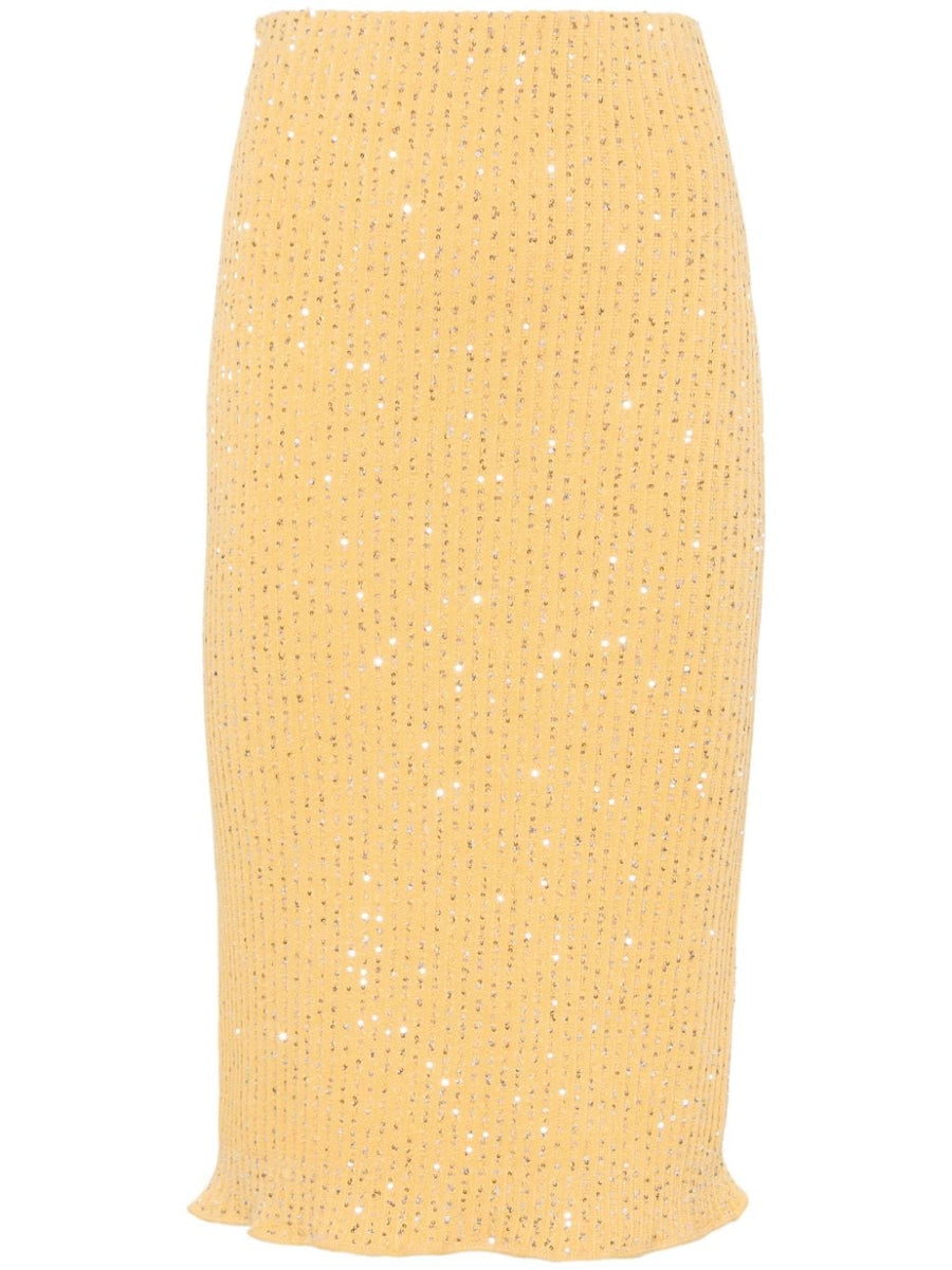 Fabiana Filippi Cotton 100% skirt in yellow