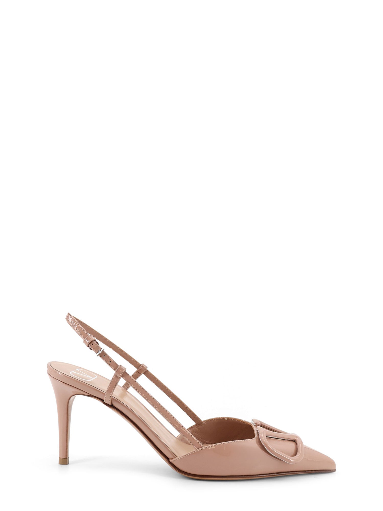 Valentino Garavani With Heel Rose Cannelle Pelle