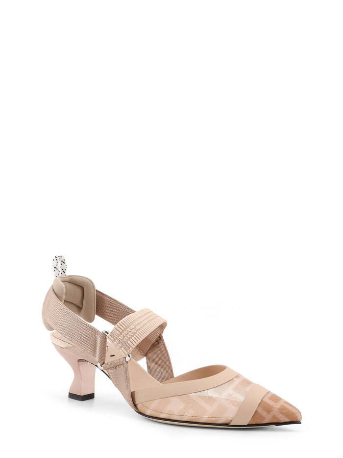 Fendi With Heel Rose Nudo Pelle/mesh