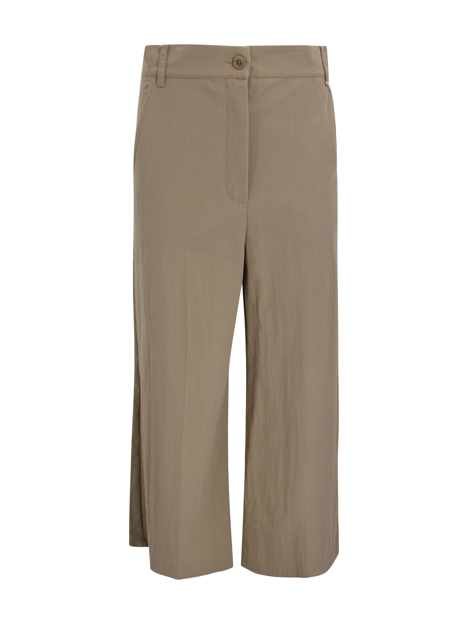 Max Mara Weekend Trousers Brown Cotton