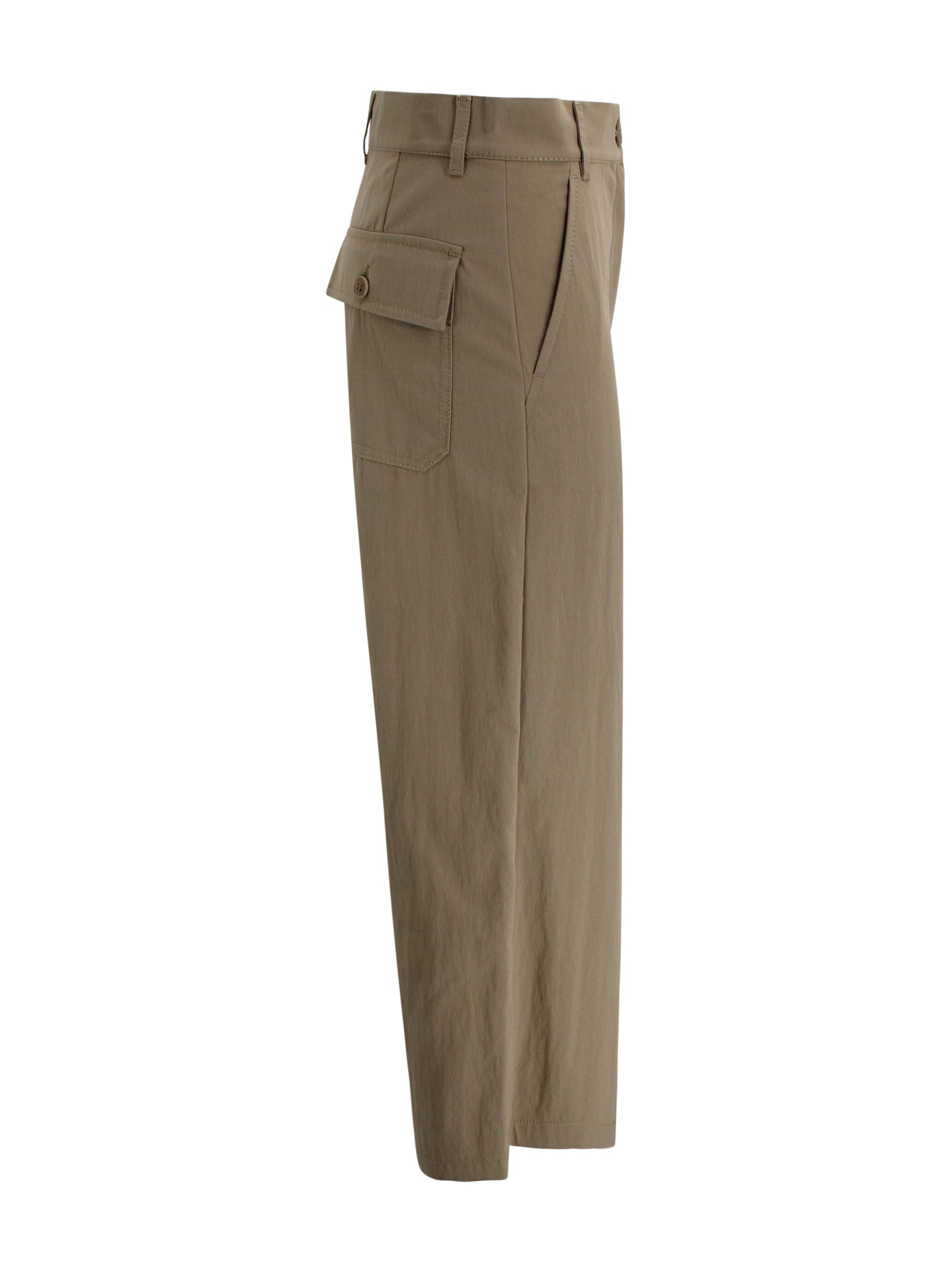 Max Mara Weekend Trousers Brown Cotton