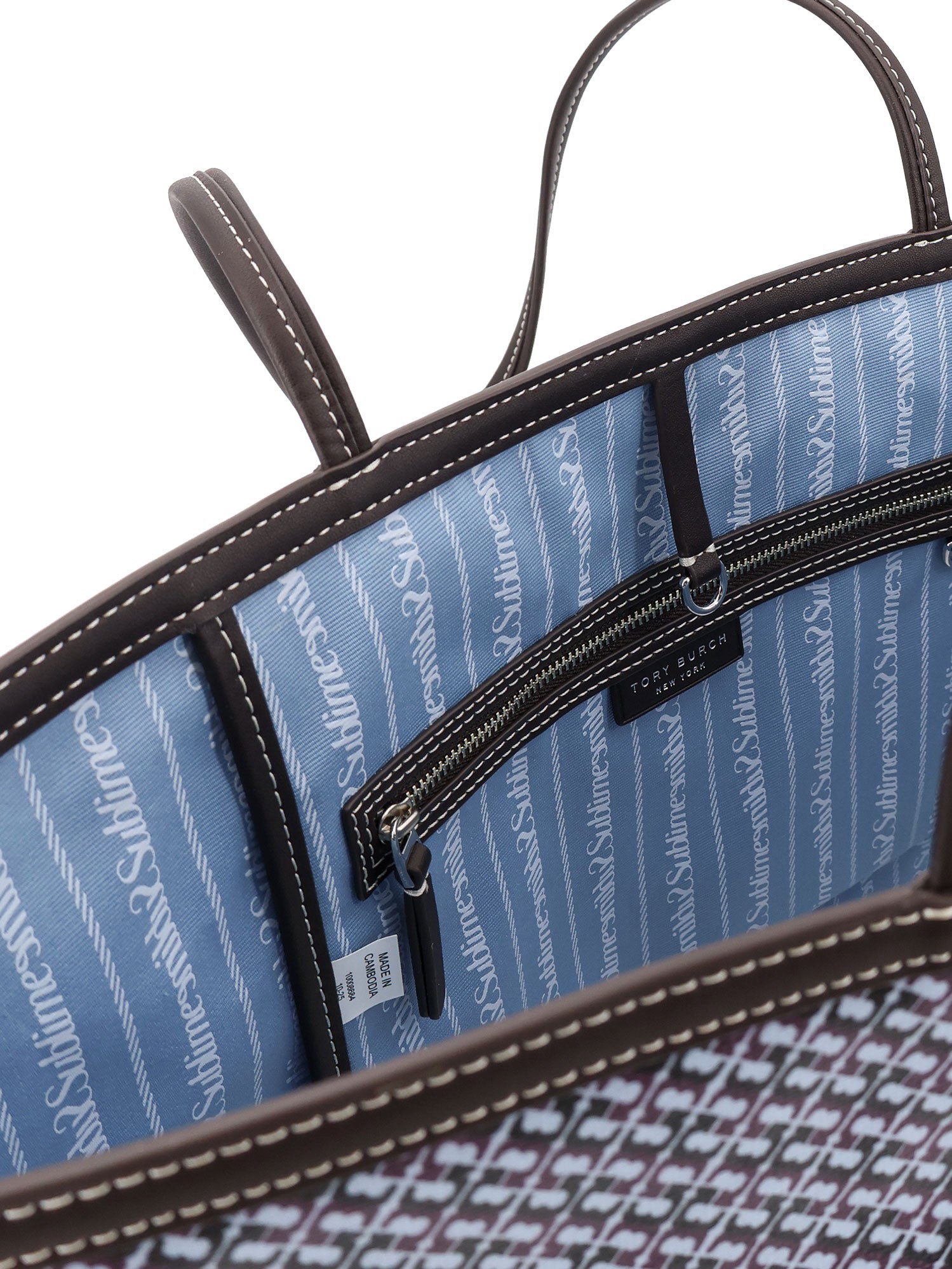 Tory Burch Bags Blue Tela Spalmata