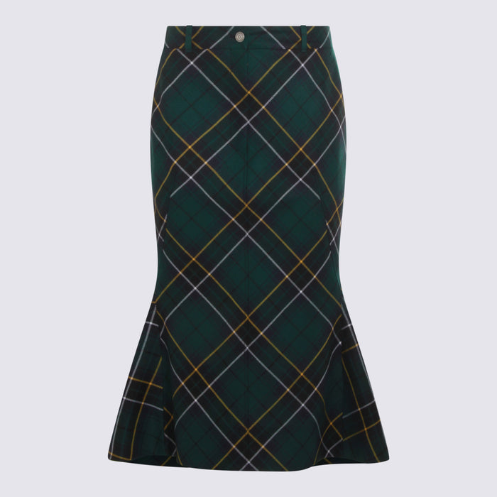 Alexander Mcqueen Skirts Navy/green/yellow _wo