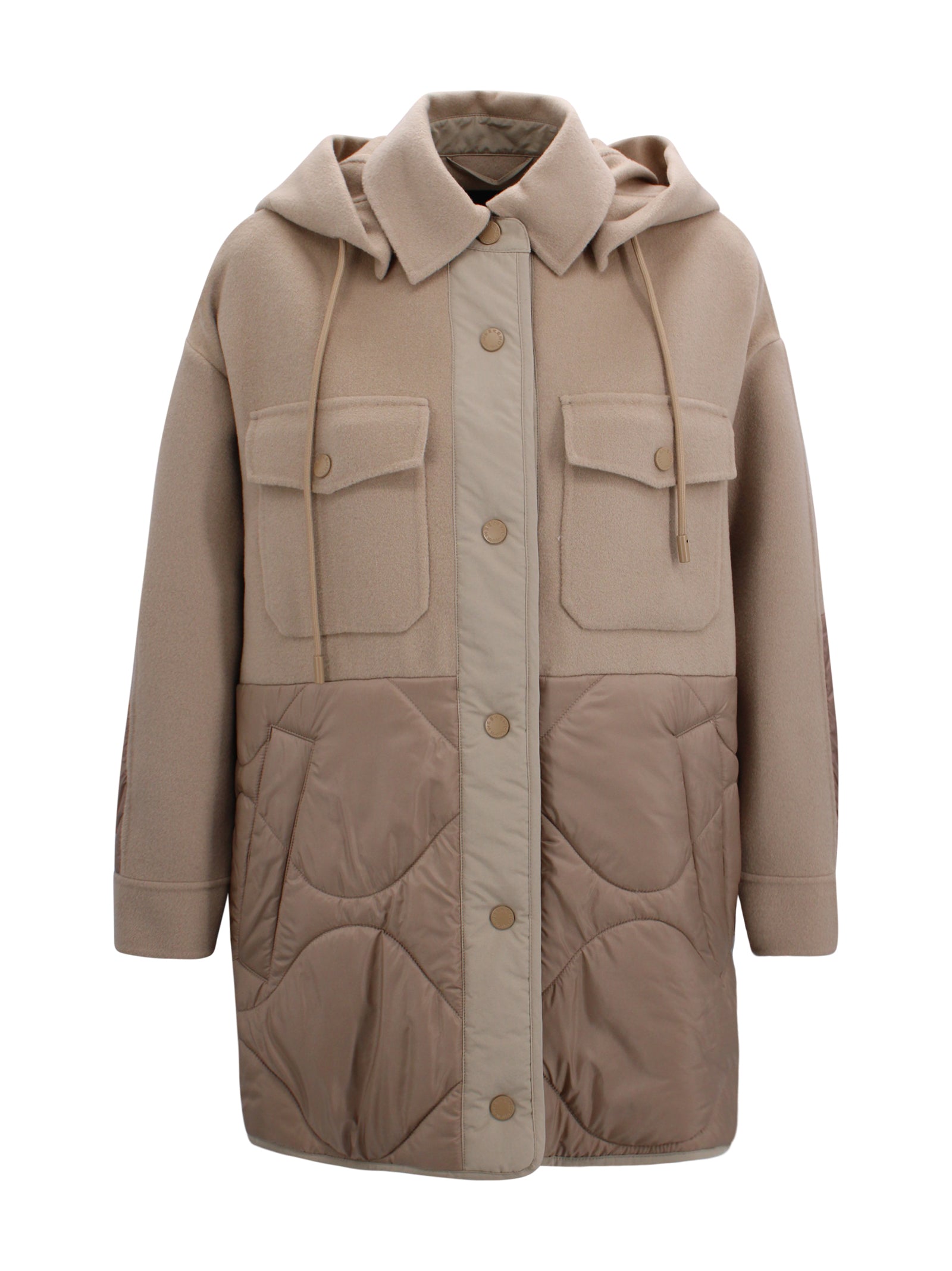 Max Mara Weekend Coats Cammello Virgin Wool