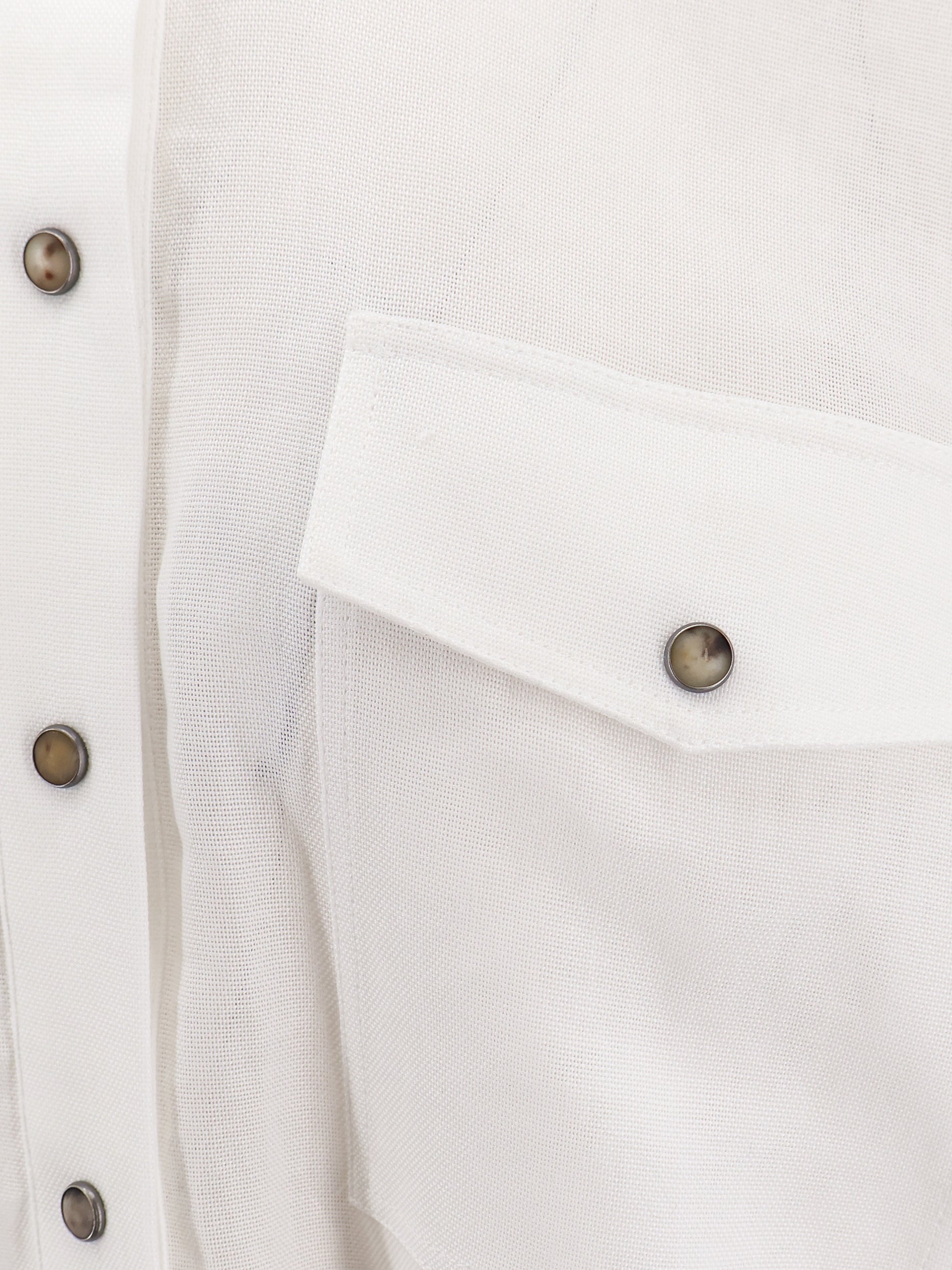 Brunello Cucinelli Shirts White Cotone