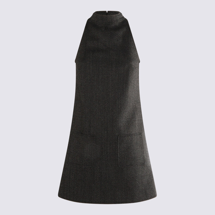 Courreges Dresses Black/heritage White _wo