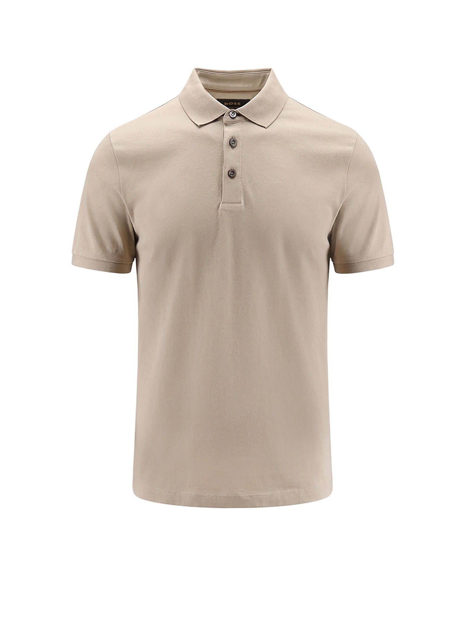 Boss T-Shirts And Polos Darkbeige Cotone