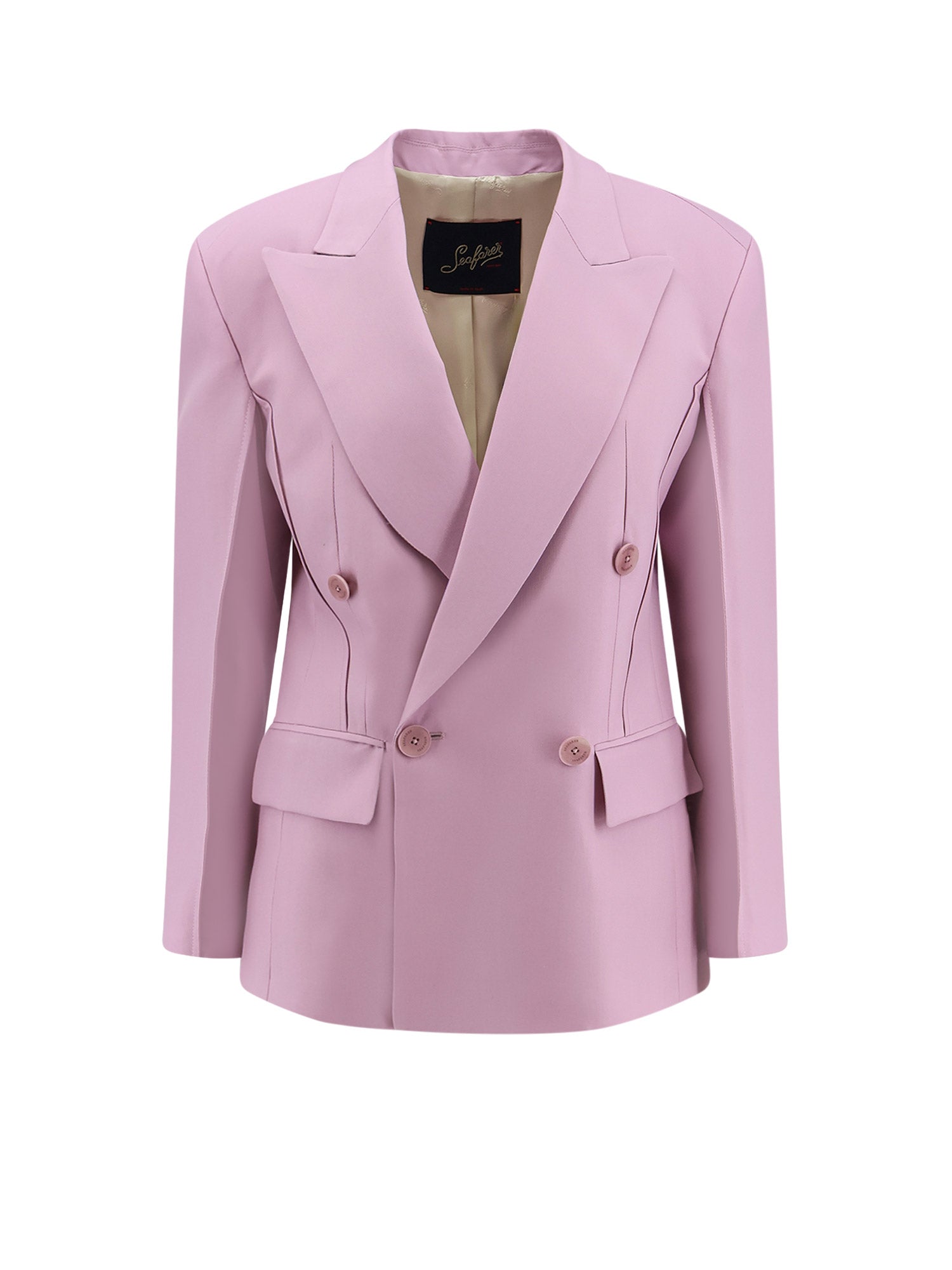 Seafarer Clothing Pink Lana Vergine Seta